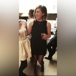 Monteau Black Mini-Dress